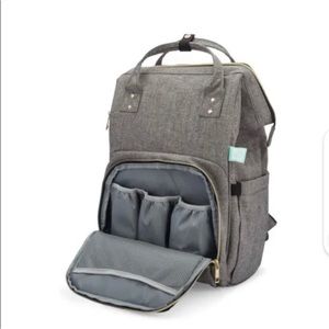 AFBP Diaper Bag/Breast Pump Backpack - Gray NTW